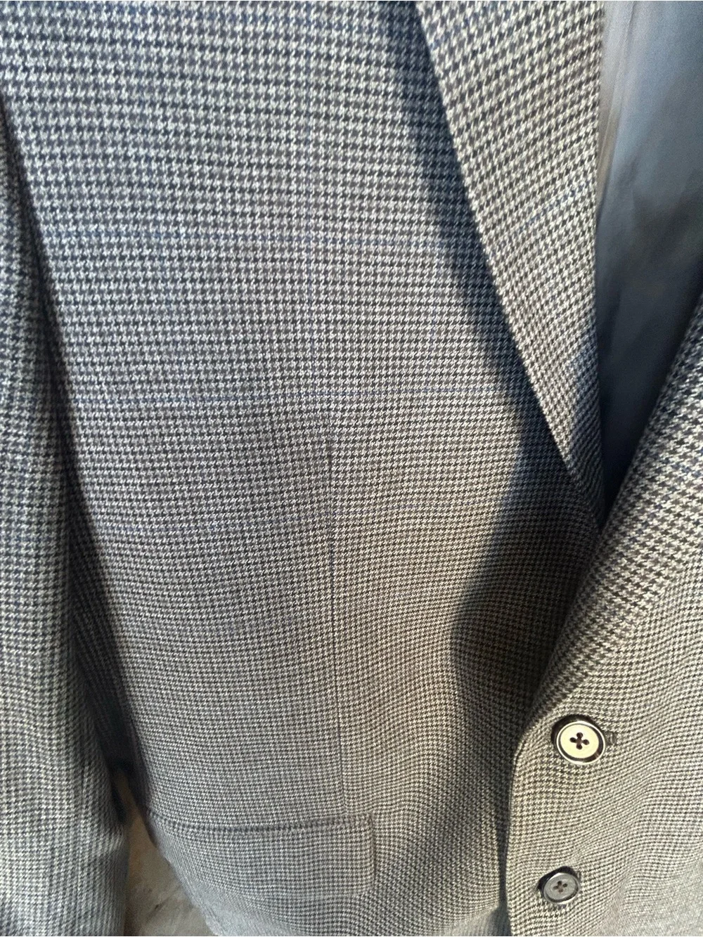 Lauren by Ralph Lauren Men's Gray Glen Plaid Blazer -Classic Tailored Jacket 40R